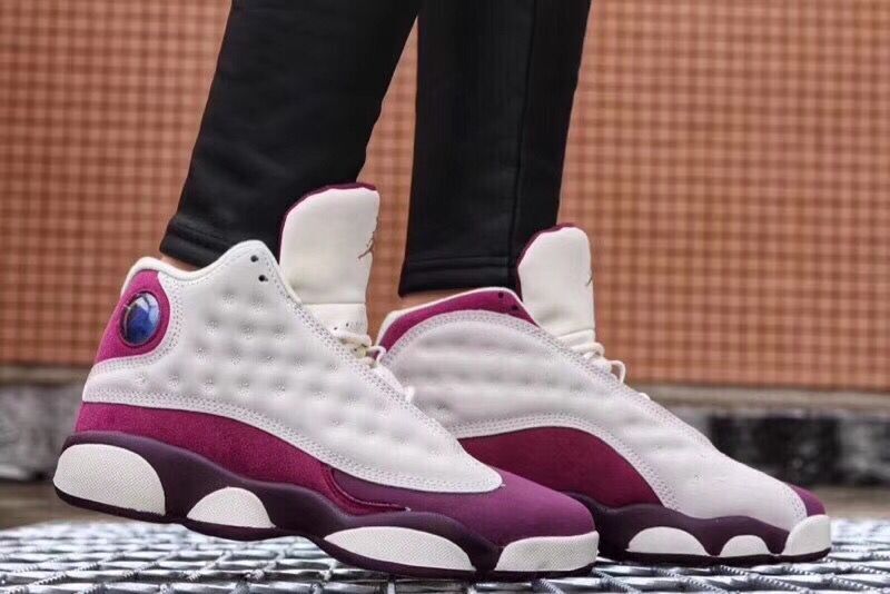 Air Jordan 13 GS White Purple Shoes - Click Image to Close